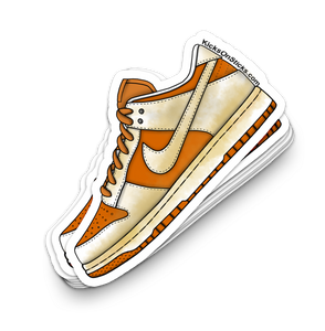 Dunk Low "VNTG Pack White Orange" Sneaker Sticker