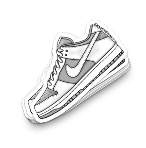 Dunk Low "White Grey" Sneaker Sticker