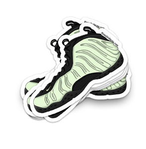 Foamposite "Barely Green" Sneaker Sticker