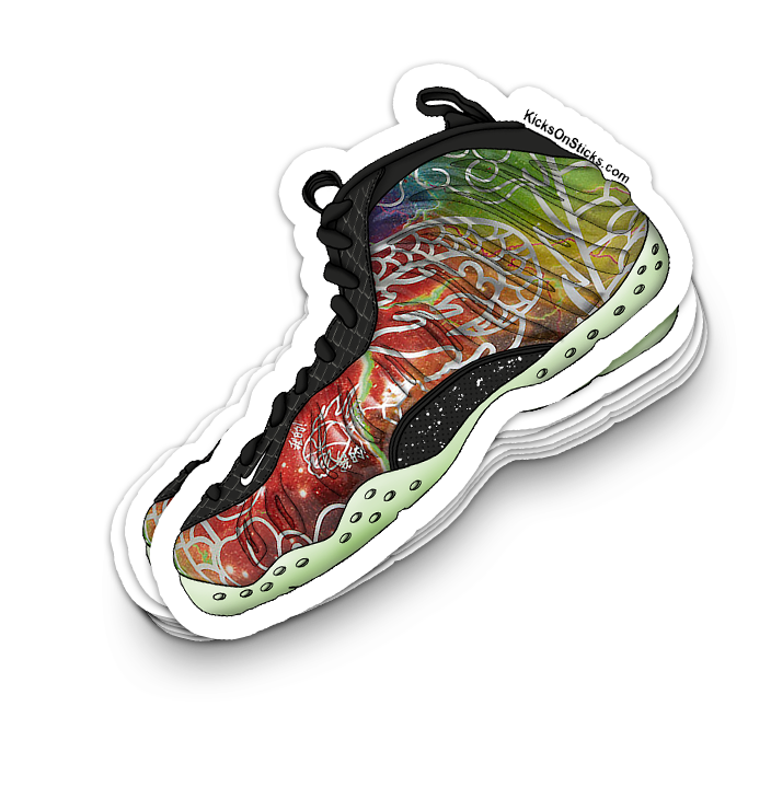 Foamposite "Beijing" Sneaker Sticker