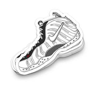 Foamposite Pro "Chrome White" Sneaker Sticker