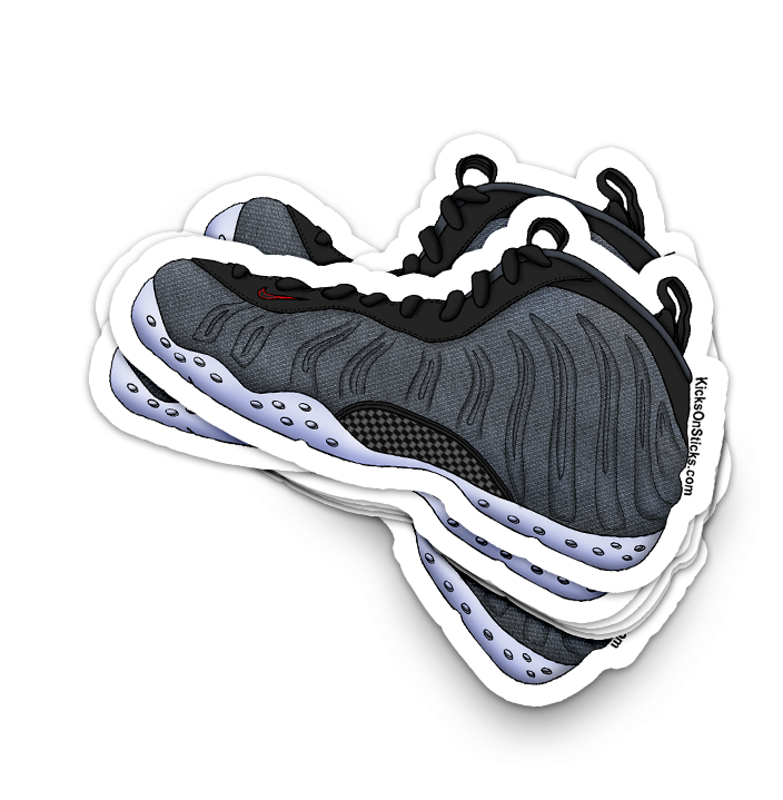 Foamposite "Denim" Sneaker Sticker