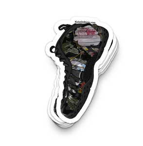 Foamposite "Floral" Sneaker Sticker