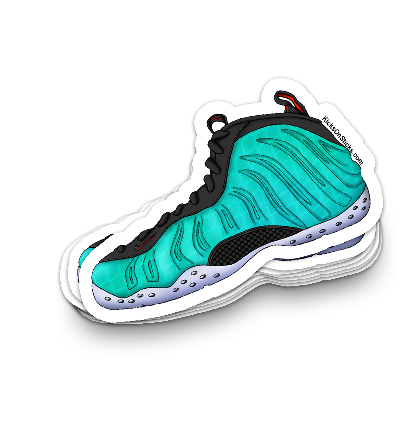 Foamposite "Gone Fishing" Sneaker Sticker