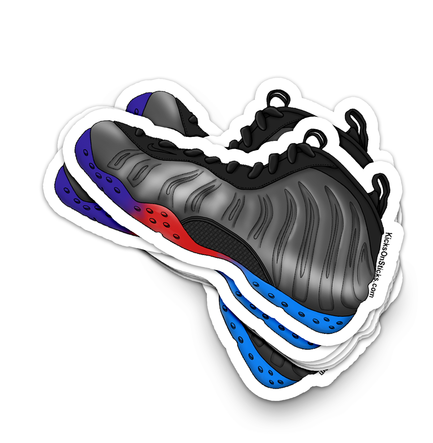 Foamposite "Gradient Soles" Sneaker Sticker