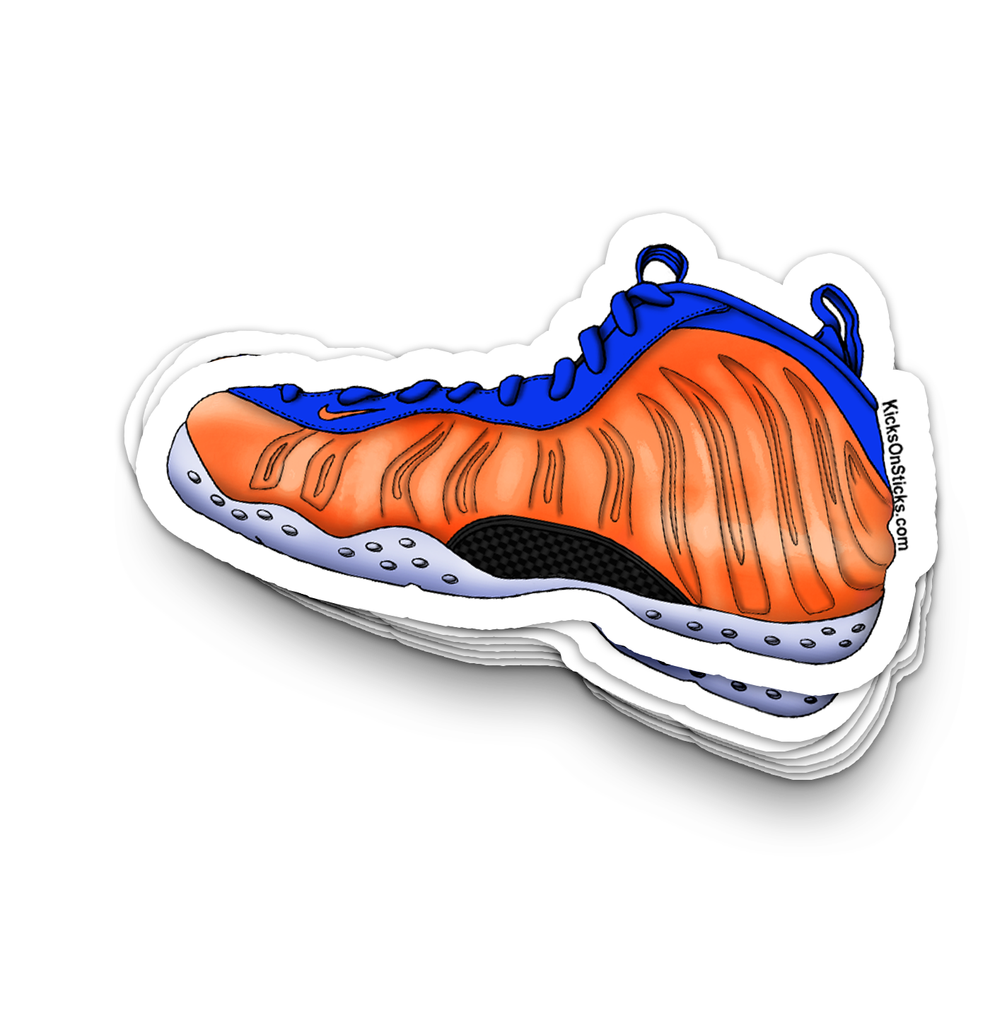 Foamposite "Knicks" Sneaker Sticker