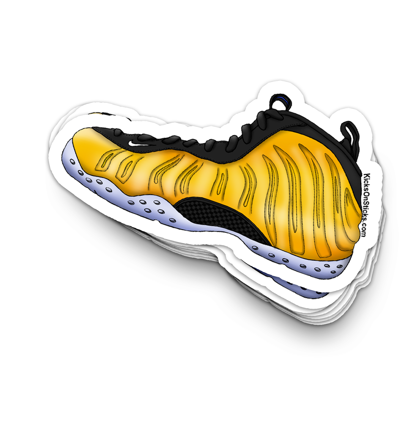 Foamposite "Metallic Gold" Sneaker Sticker