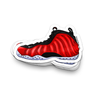 Foamposite "Metallic Red" Sneaker Sticker