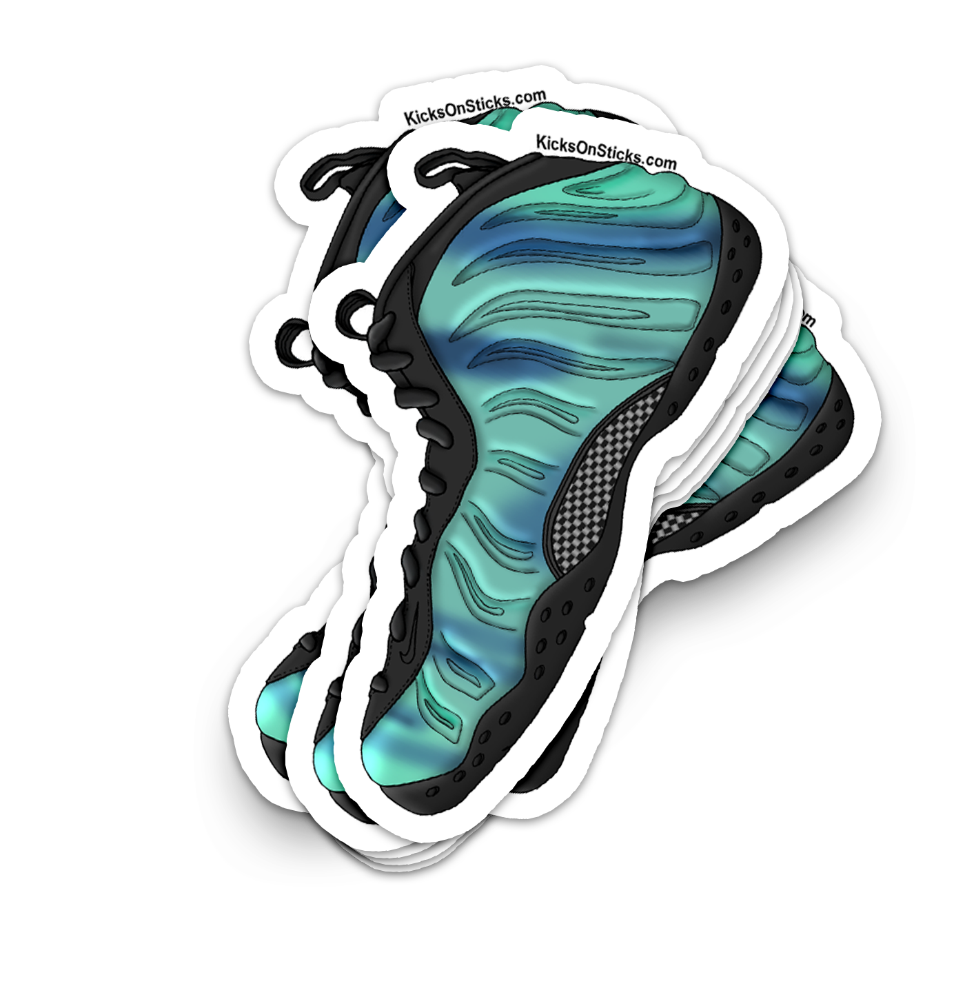 Foamposite "Northern Lights" Sneaker Sticker
