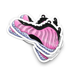 Foamposite "Pink Pearlized" Sneaker Sticker