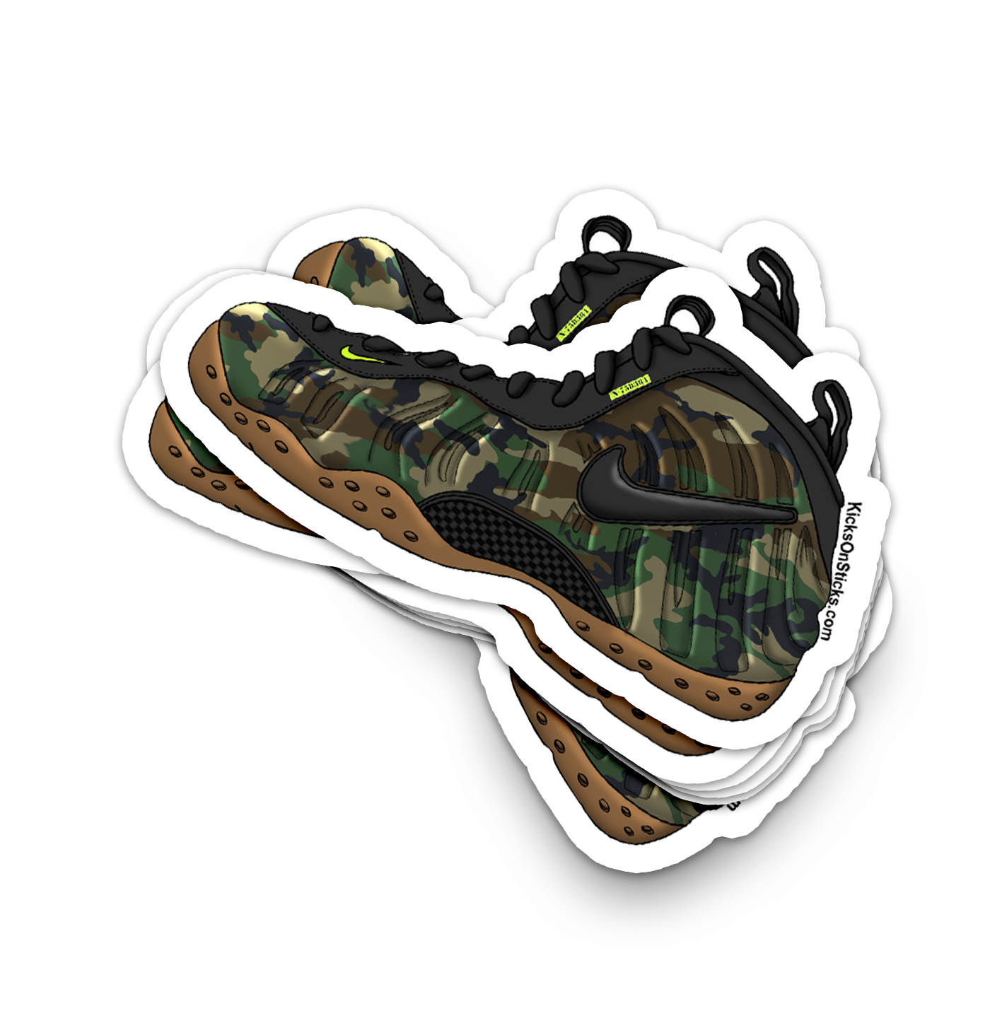 Foamposite Pro "Army Camo" Sneaker Sticker