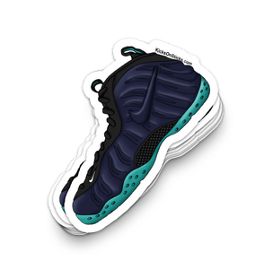 Foamposite Pro "Dark Obsidian" Sneaker Sticker