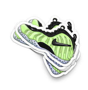 Foamposite Pro "Electric Green" Sneaker Sticker