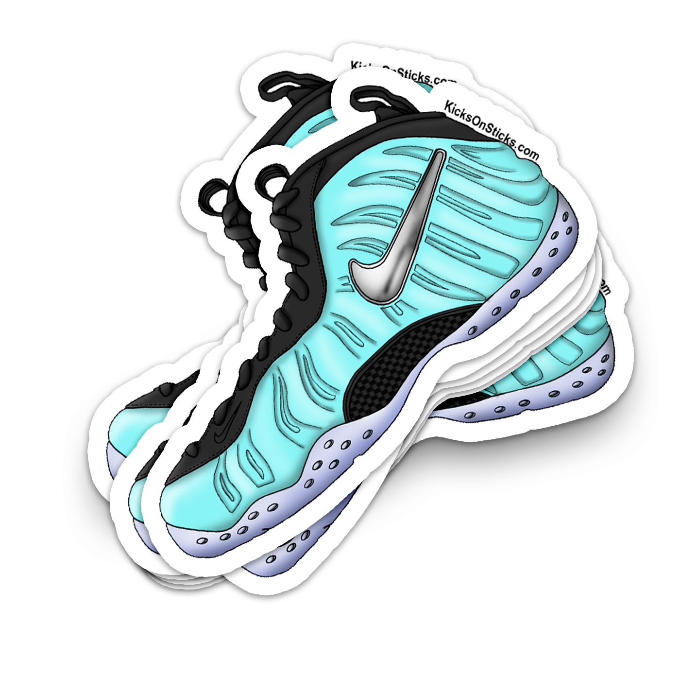 Foamposite Pro "Island Green" Sneaker Sticker