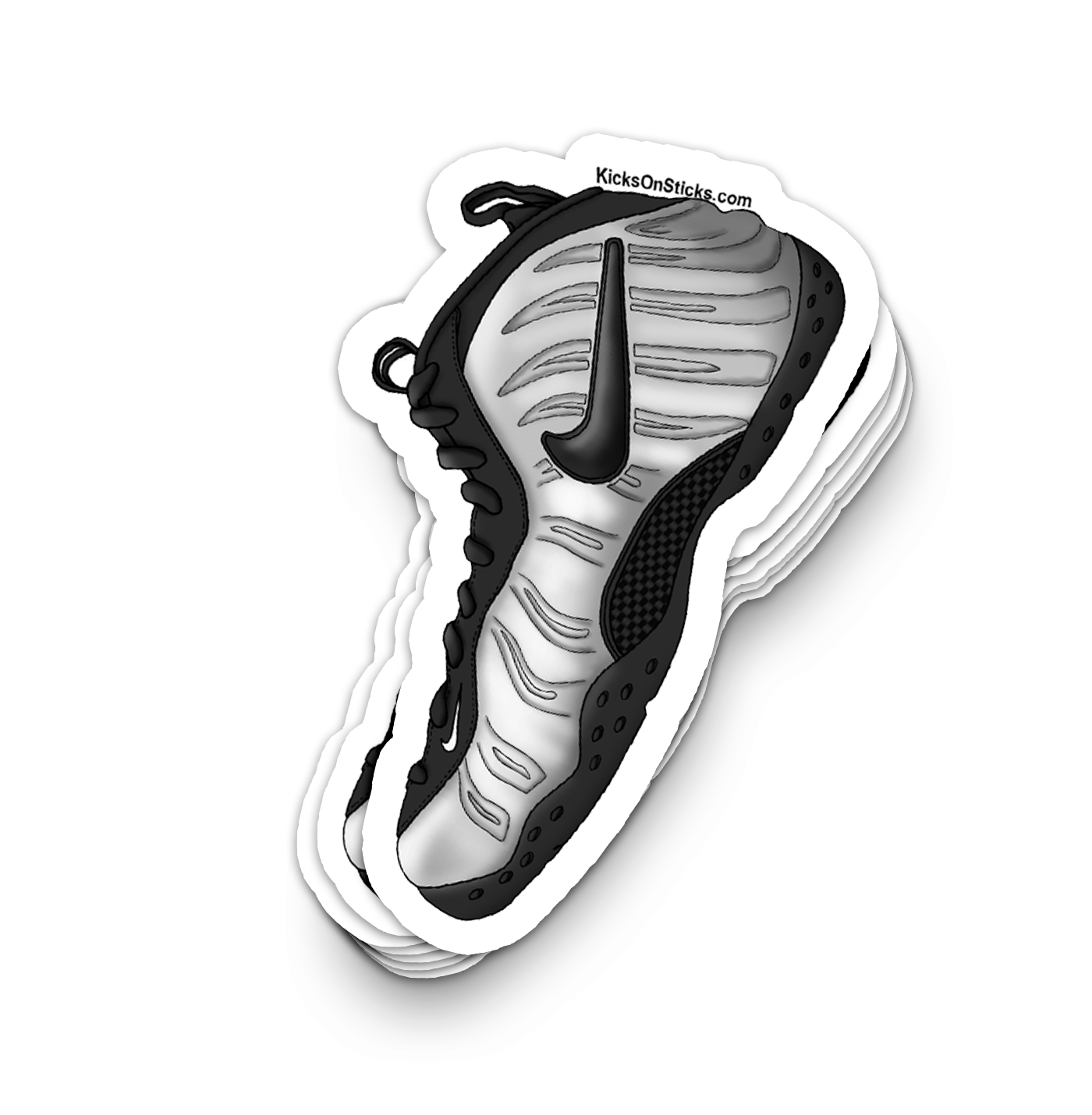 Foamposite Pro "Metallic" Sneaker Sticker