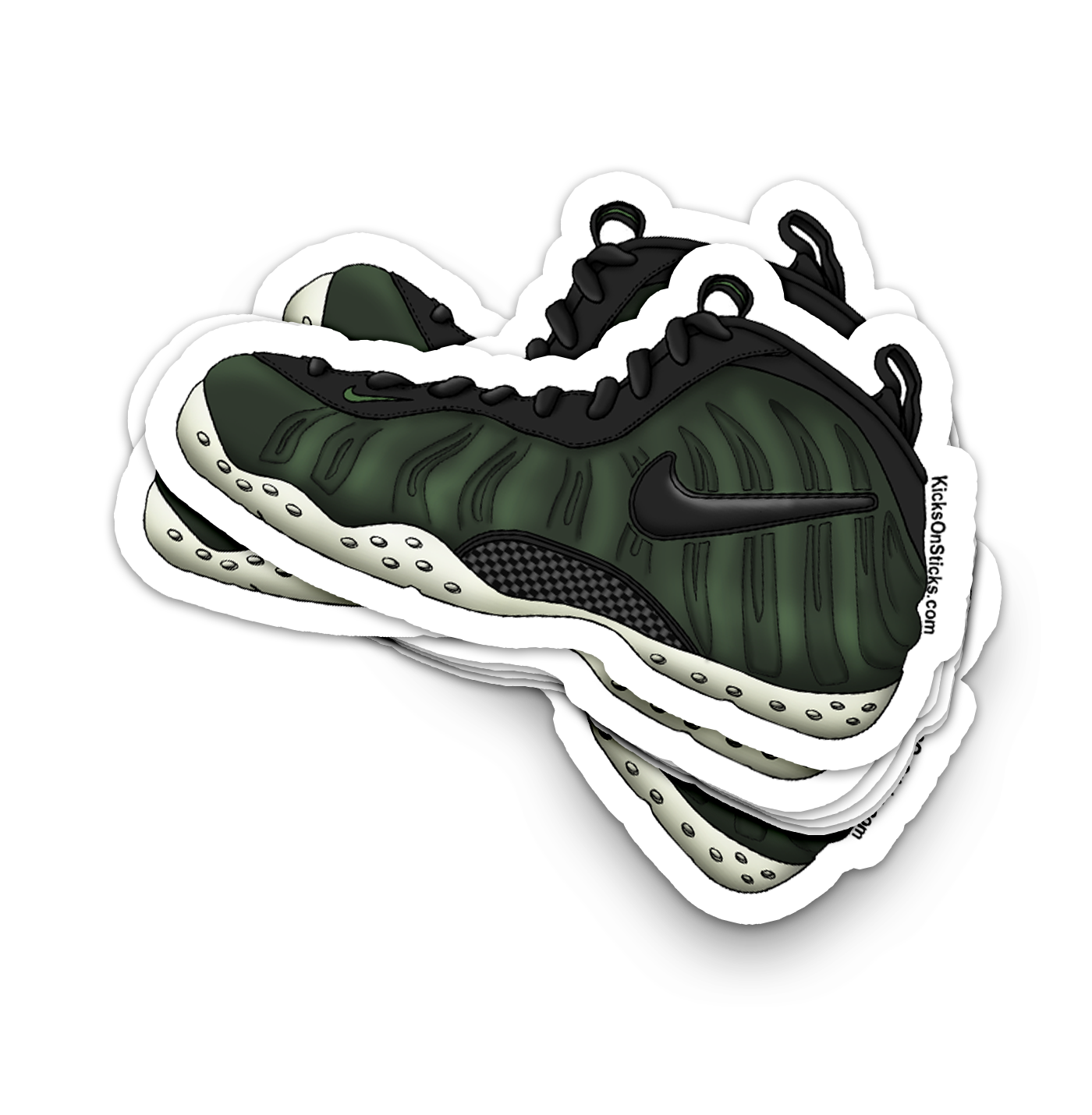 Foamposite Pro "Pine Green" Sneaker Sticker