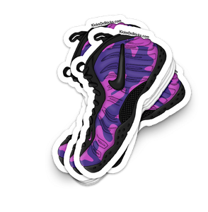 Foamposite Pro "Purple Camo" Sneaker Sticker