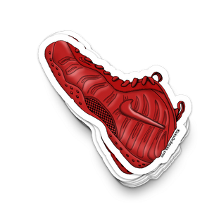 Foamposite Pro "Red October" Sneaker Sticker