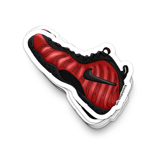 Foamposite Pro "University Red" Sneaker Sticker