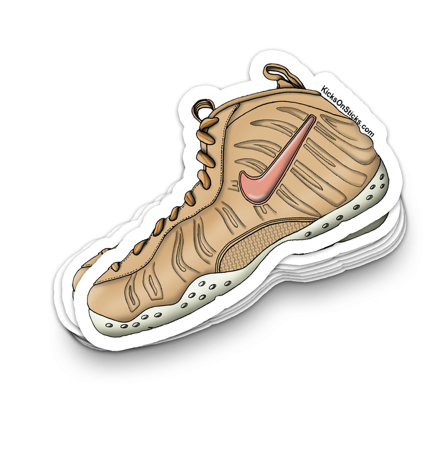 Foamposite Pro "Vachetta Tan" Sneaker Sticker