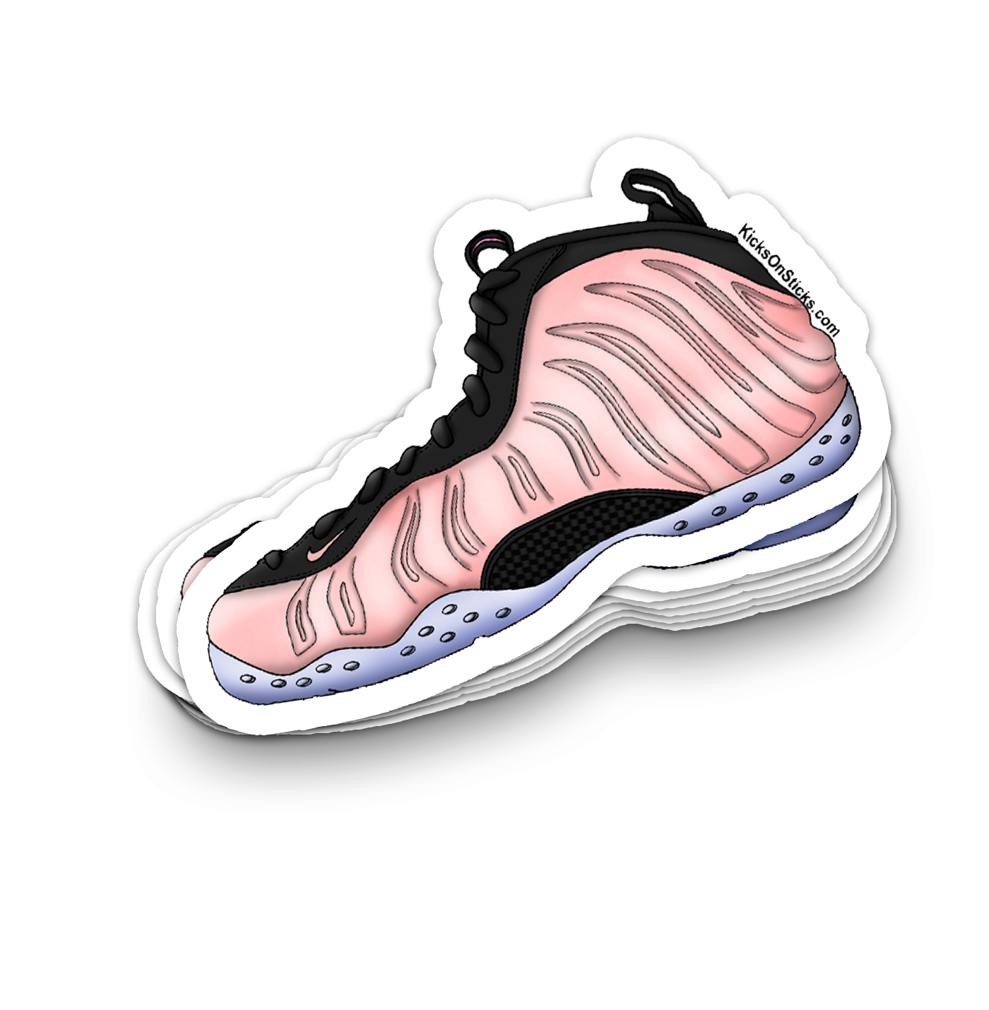 Foamposite "Rust Pink" Sneaker Sticker