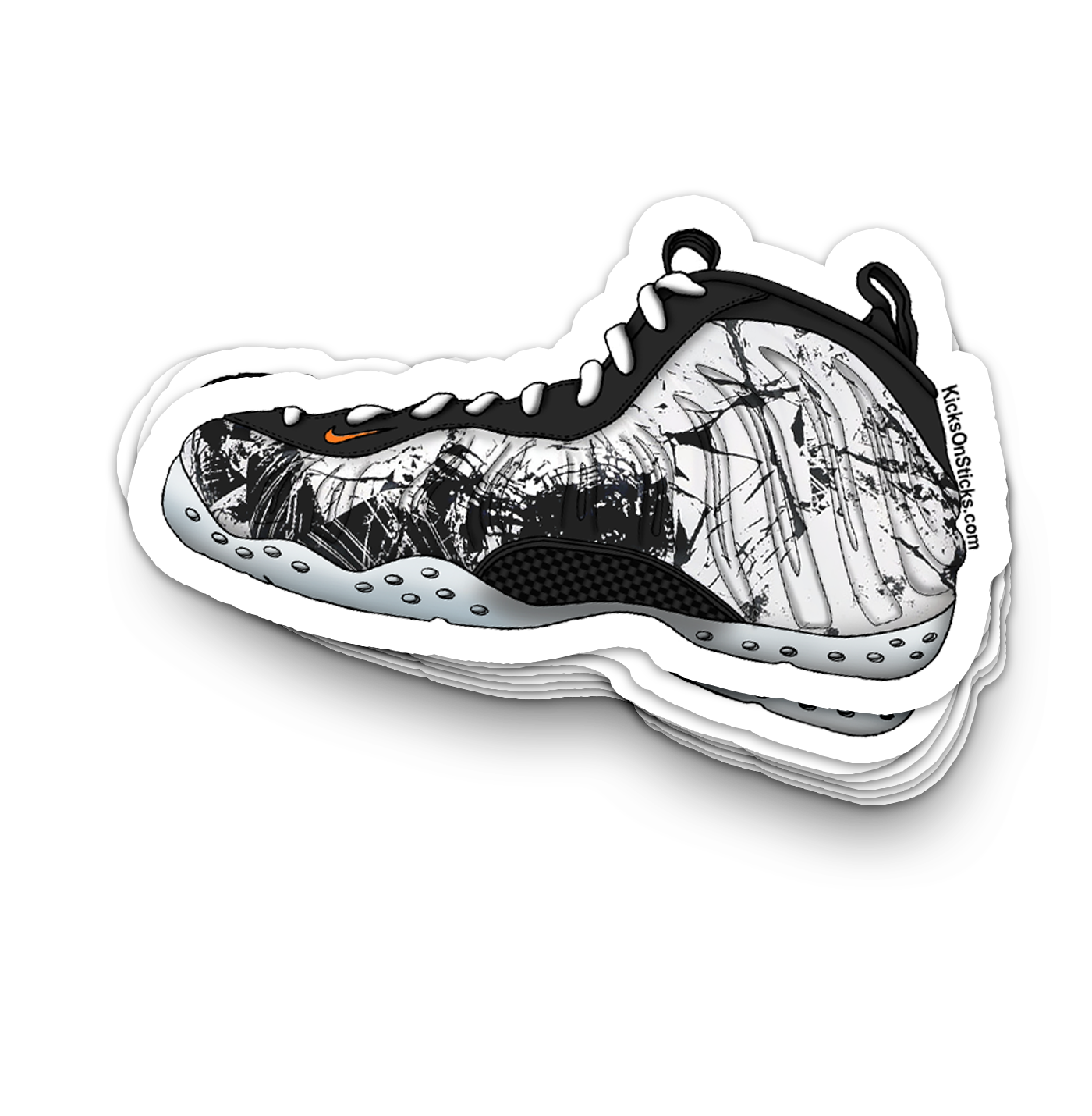 Foamposite "Shattered Backboard" Sneaker Sticker