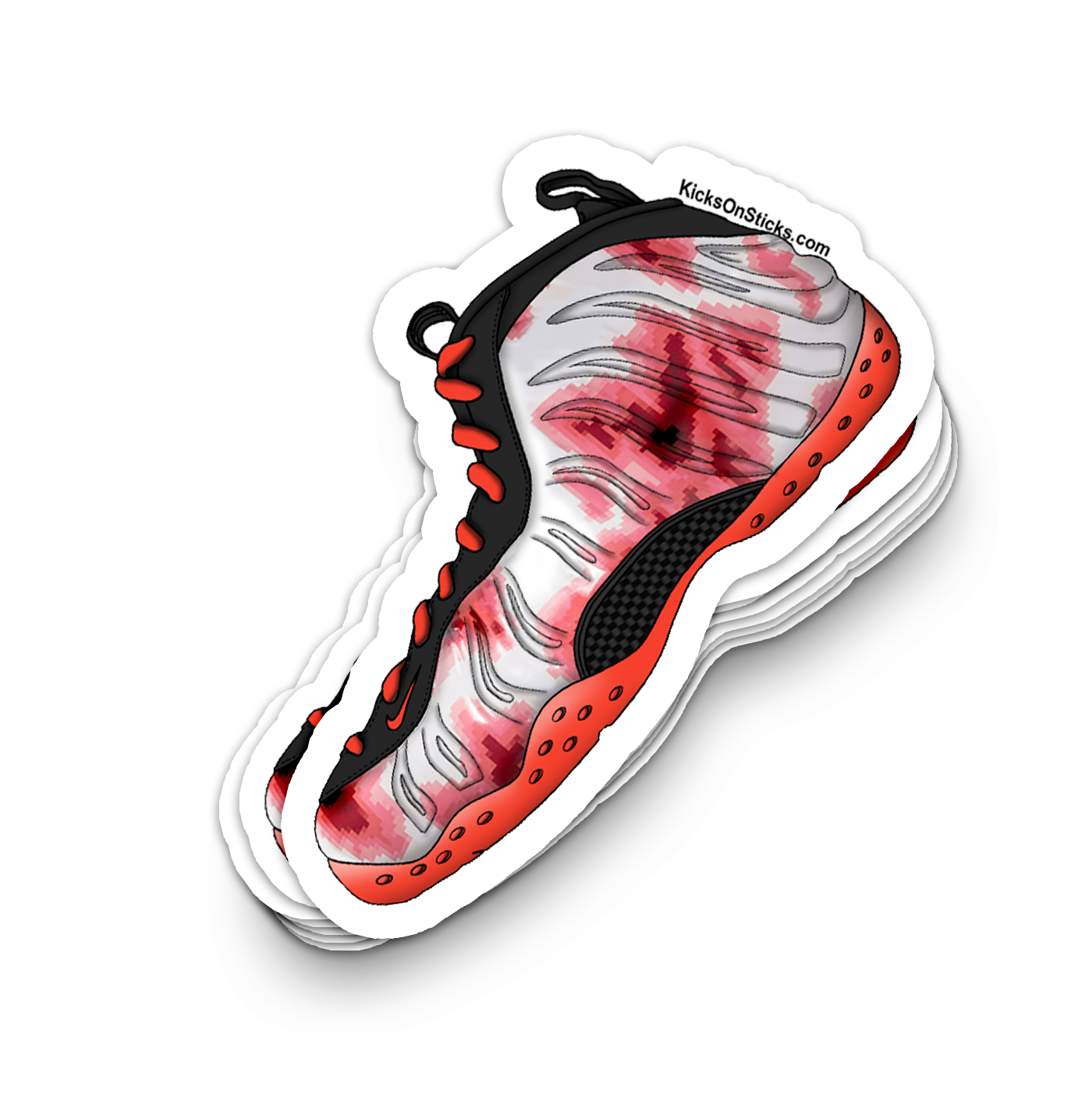 Foamposite "Thermal Map" Sneaker Sticker