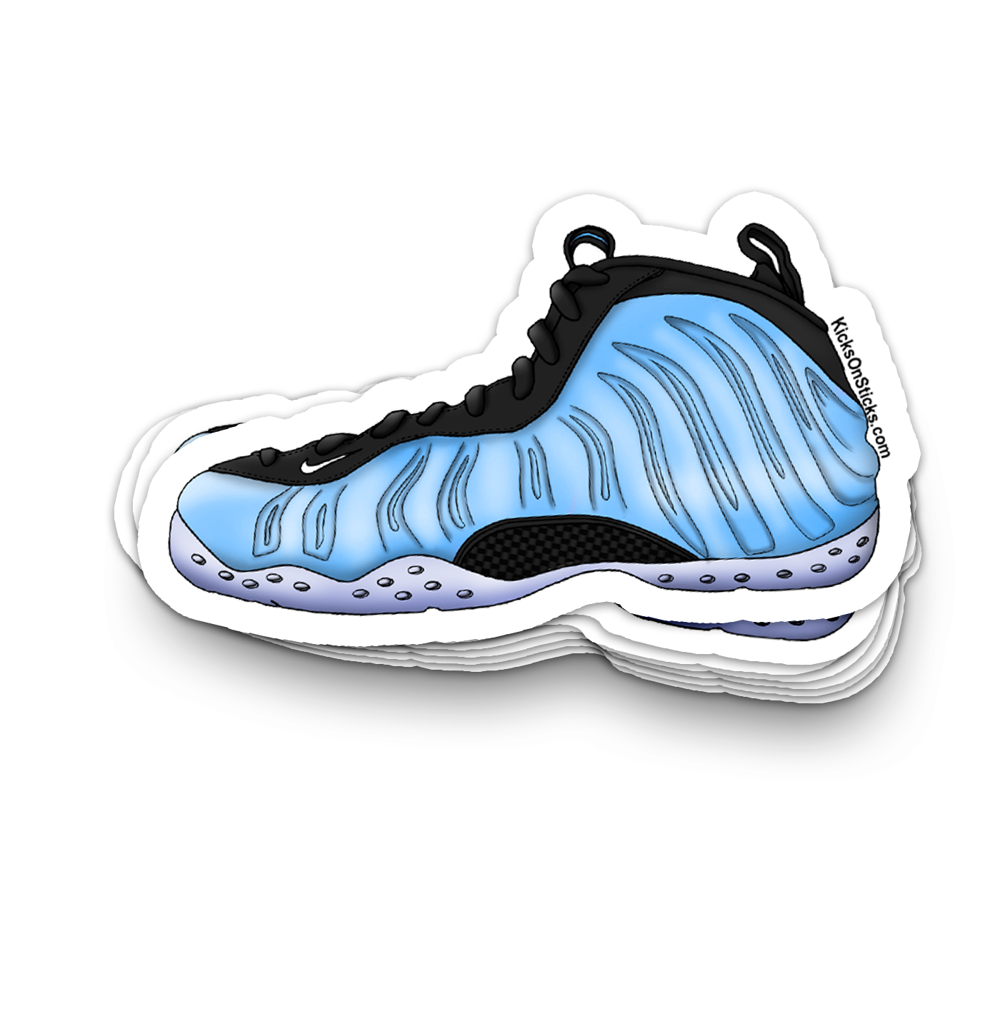Foamposite "University Blue" Sneaker Sticker