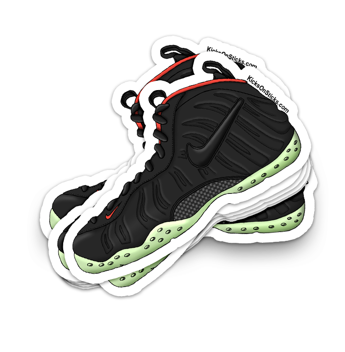 Foamposite "Yeezy Black " Sneaker Sticker