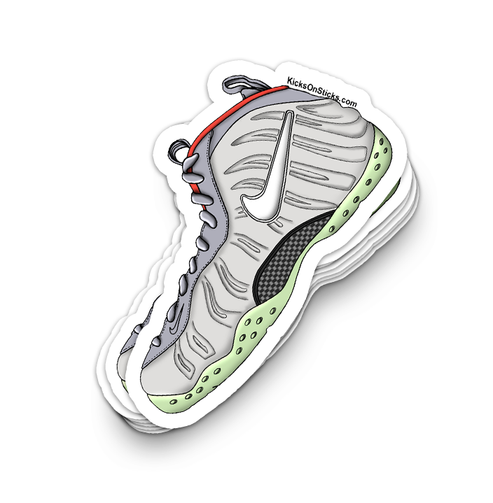 Foamposite "Yeezy Pure Platinum " Sneaker Sticker