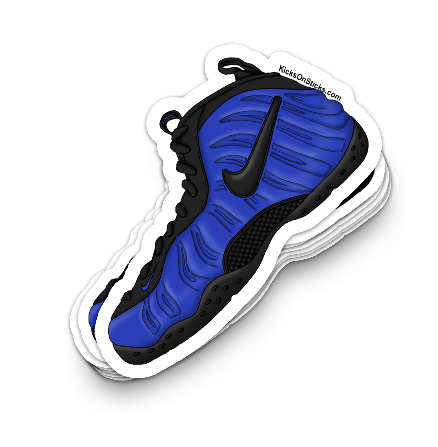 Foamposite Pro "Varsity Blue" Sneaker Sticker