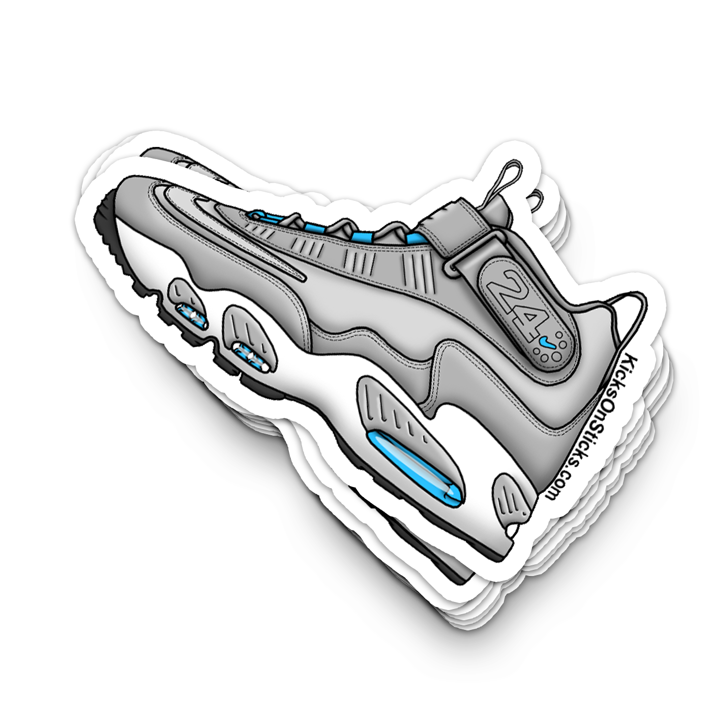 Griffey Max "Marina Blue" Sneaker Sticker