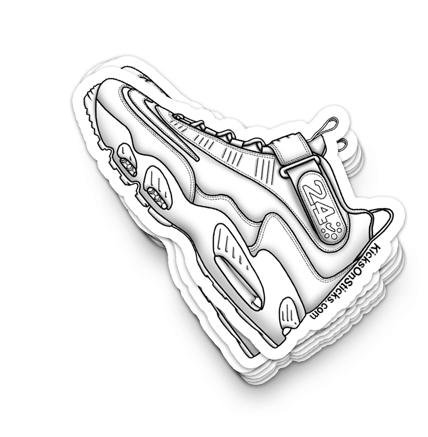 Griffey Max "White" Sneaker Sticker