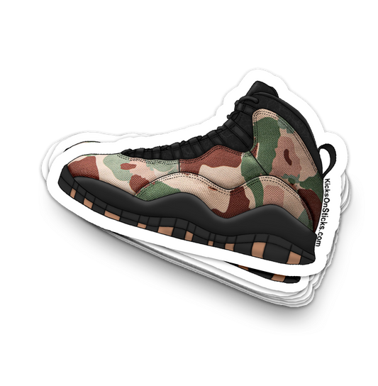 Jordan 10 "Camo Desert" Sneaker Sticker