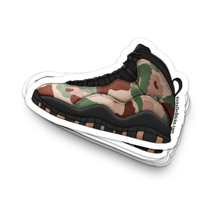 Jordan 10 "Camo Desert" Sneaker Sticker