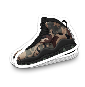 Jordan 10 "Camo Woodland" Sneaker Sticker