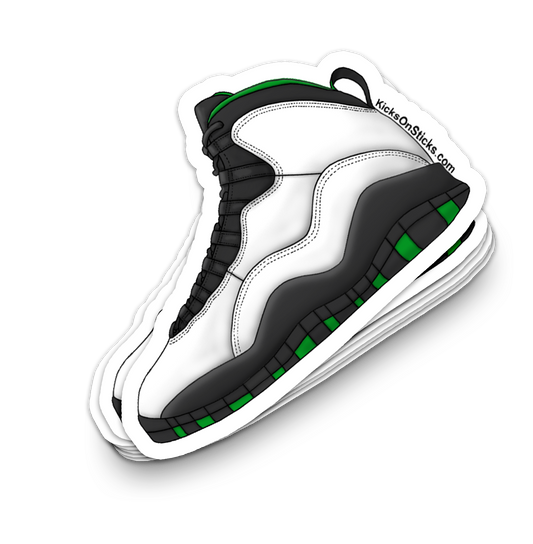 Jordan 10 "Seattle" Sneaker Sticker