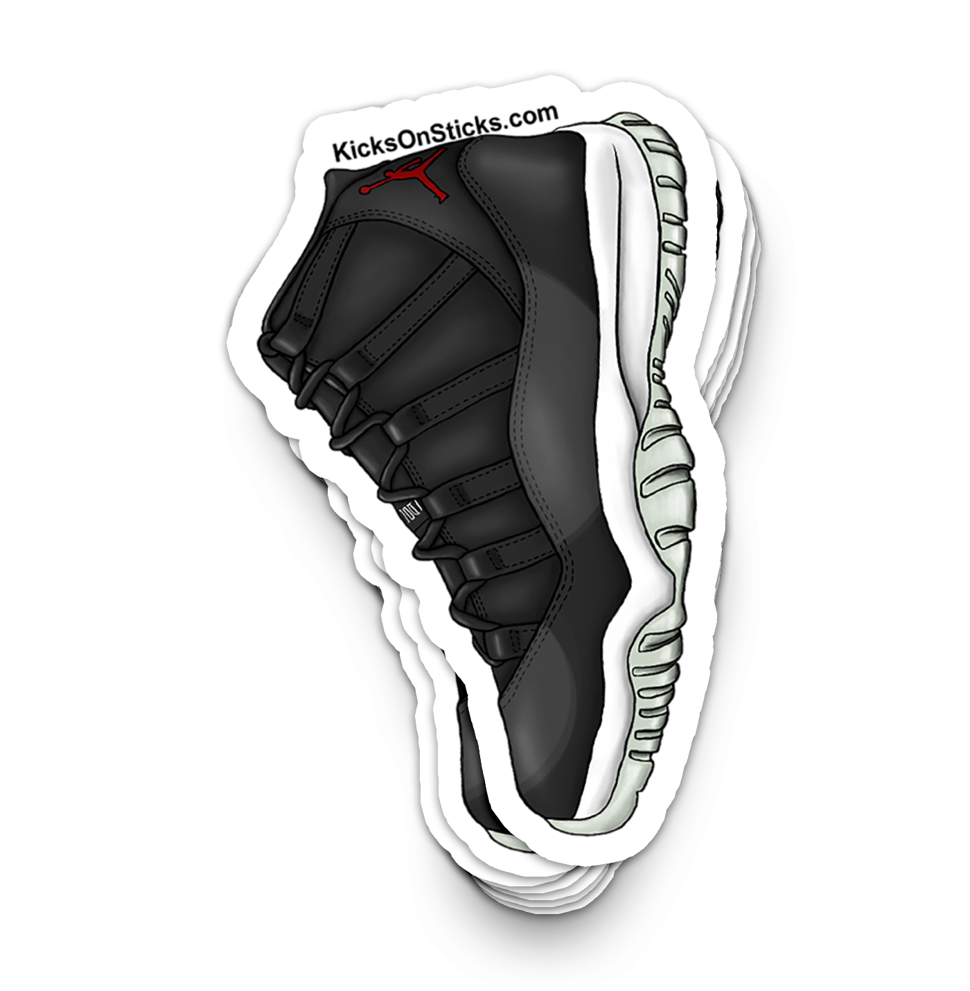 Jordan 11 "72-10" Sneaker Sticker