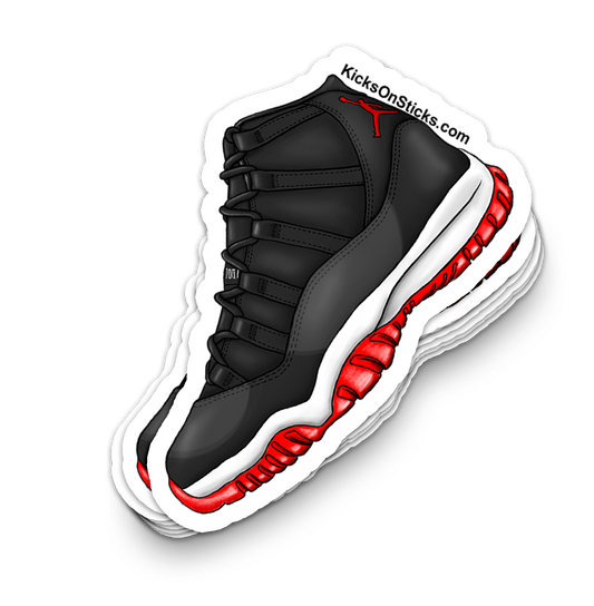 Jordan 11 "Bred" Sneaker Sticker
