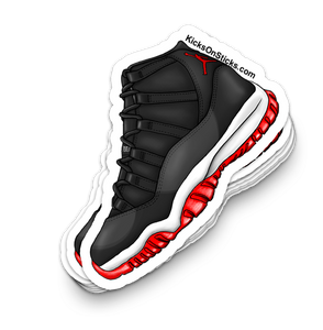 Jordan 11 "Bred" Sneaker Sticker