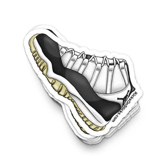 Jordan 11 "Concord" Sneaker Sticker Aged