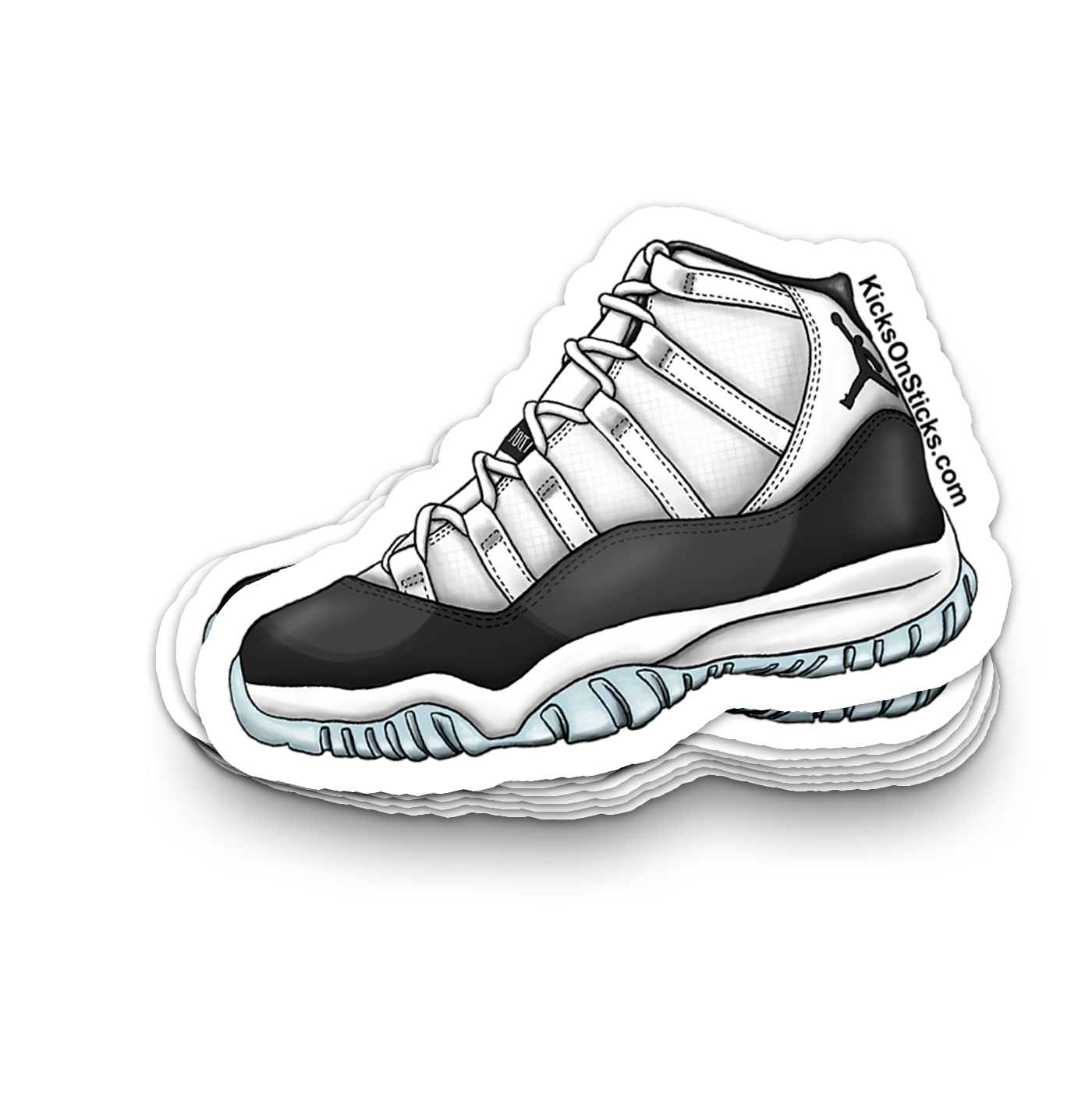 Jordan 11 "Concord" Sneaker Sticker