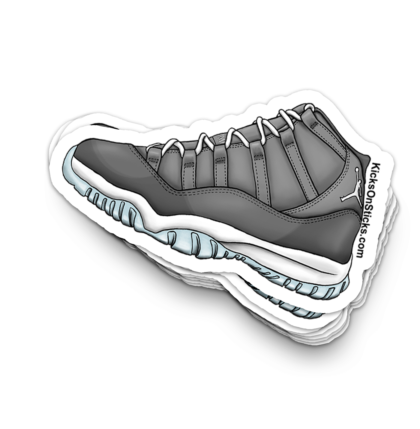 Jordan 11 "Cool Grey" Sneaker Sticker