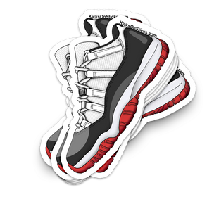 Jordan 11 Low "Bred Concord" Sneaker Sticker