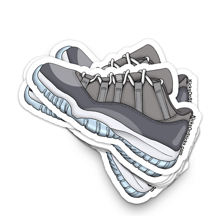 Jordan 11 Low "Cool Grey" Sneaker Sticker