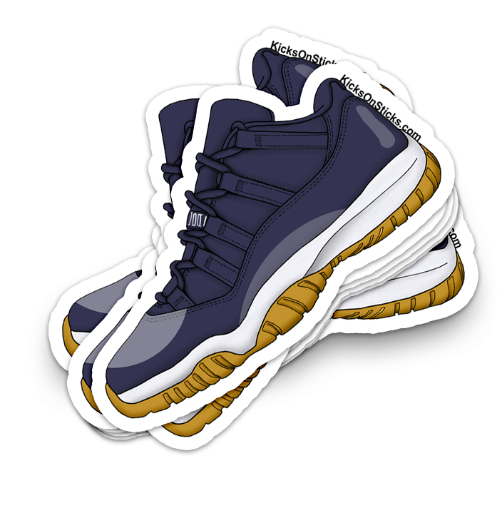 Jordan 11 Low "Navy Gum" Sneaker Sticker