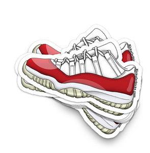 Jordan 11 Low "Patent Red" Sneaker Sticker