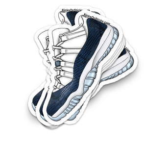 Jordan 11 Low "Snake Navy" Sneaker Sticker