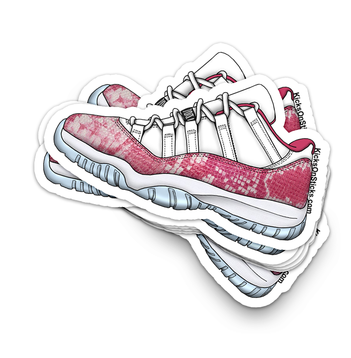 Jordan 11 Low "Snake Pink" Sneaker Sticker
