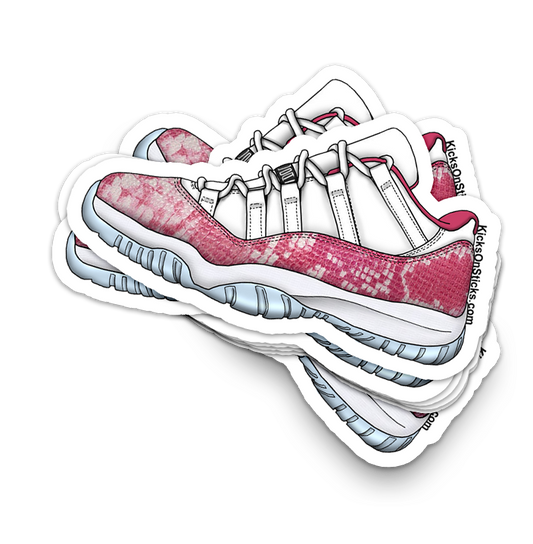 Jordan 11 Low "Snake Pink" Sneaker Sticker